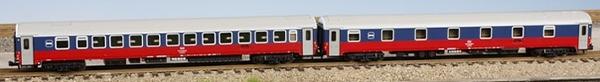 Set of 2 Passenger sleeping cars for International trains type WLABmee in 1998 livery<br /><a href='images/pictures/LS_Models/78012.jpg' target='_blank'>Full size image</a>